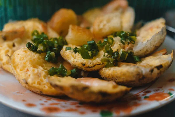 Comida Rua Vietnamita Banh Pode Fazer Pelo Arroz Com Farinha — Fotografia de Stock