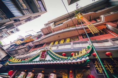 Ho Chi Minh, Vietnam - 31 Ağustos 2020: 31.000 Buddha Tapınağı ya da Chua Van Phat pagoda in District 5, Ho Chi Minh City, Vietnam 31 Ağustos 2020