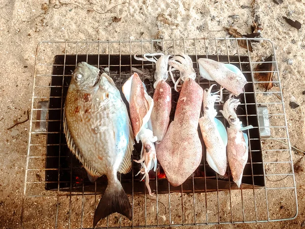 Fresh Seafood Vietnamese Market Resort Phu Quoc Island Vietnam Take — Stock Photo, Image