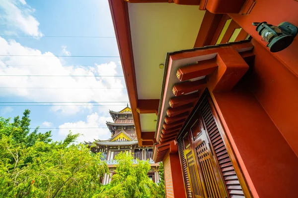 Khanh Pagoda Nın Erken Güneşindeki Güzel Manzara Chi Minh Şehri — Stok fotoğraf