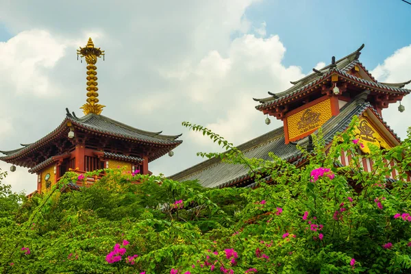 Bellissimo Scenario Primo Sole Khanh Pagoda Chi Minh Città Vietnam — Foto Stock