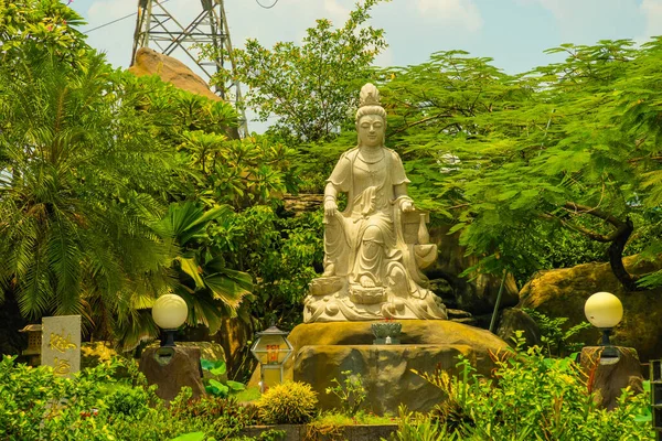 Bela Paisagem Início Sol Khanh Pagoda Cidade Chi Minh Vietnã — Fotografia de Stock