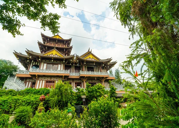 Beautiful Scenery Early Sun Khanh Pagoda Chi Minh City Vietnam — Stock Photo, Image