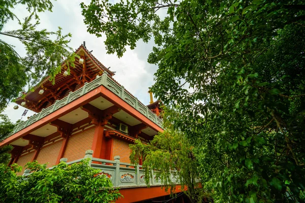 Prachtig Landschap Vroege Zon Van Khanh Pagoda Chi Minh Stad — Stockfoto