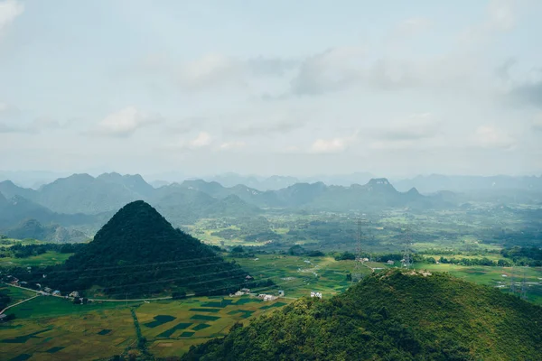 Панорамный Вид Перевал Тунг Кхе Май Чау Хоа Бинь Вьетнам — стоковое фото