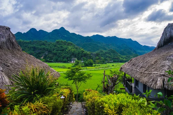 Μια Χαλαρωτική Μέρα Στο Χωριό Lac Mai Chau Valley Βιετνάμ — Φωτογραφία Αρχείου