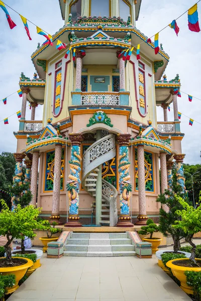 Επαρχία Tay Ninh Βιετνάμ Oct 2020 Αρχιτέκτονας Και Διακόσμηση Έξω — Φωτογραφία Αρχείου