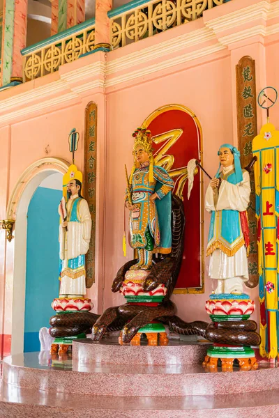 Тай Нинь Провинция Вьетнам Окт 2020 Интерьер Отделка Внутри Храма — стоковое фото