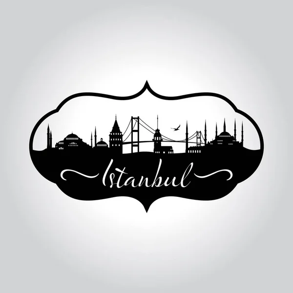 Istanbul Logotypen Ikonen Och Symbol Vektorillustration — Stock vektor