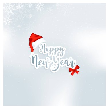 Mutlu yıllar tebrik kartı vektör illüstrasyonu