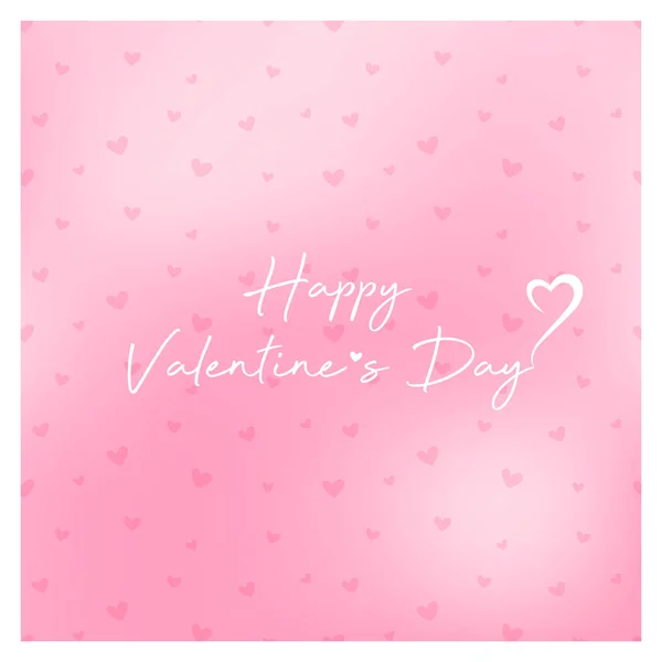 Happy Valentines Day Greeting Card Vector Illustration — Stock Vector