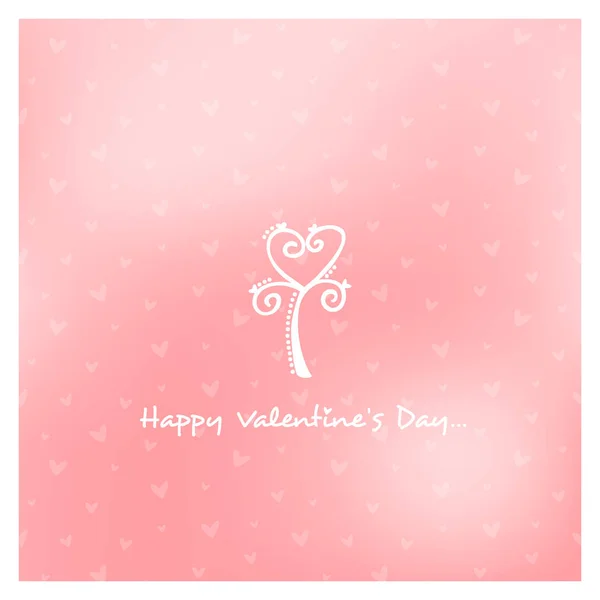 Happy Valentines Day Greeting Card Vector Illustration — Stock Vector