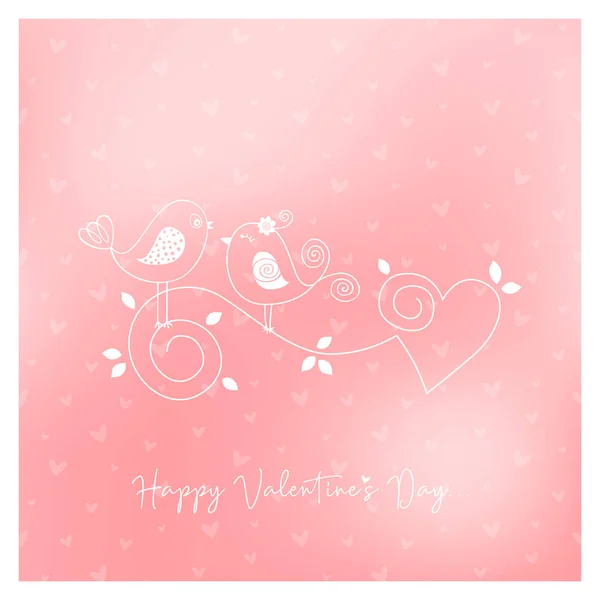 Buon San Valentino Biglietto Auguri Illustrazione Vettoriale — Vettoriale Stock