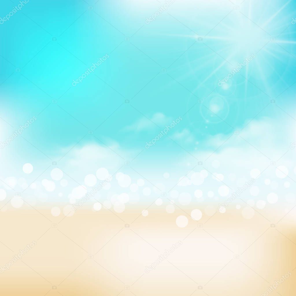 summer background, summer time, summer holiday concept vector illustration