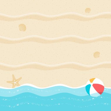 Yaz arka plan, yaz saati, yaz tatil kavramı vektör çizim