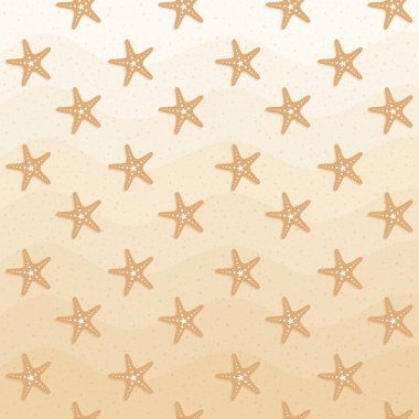 kesintisiz sorunsuz deniz yıldızı, deniz yıldızı desen ve arka plan illüstrasyon vektör