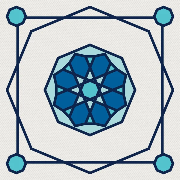 İslami oryantal, geometrik motif. Geleneksel İslami, Arapça, Farsça ve Osmanlı tasarım vektörü çizimi