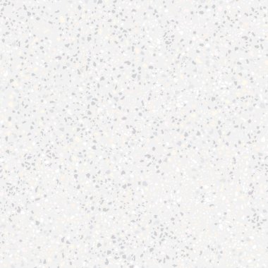 Terrazzo arka plan beyaz. Seamless modeli. Vektör çizim. Mermer doku