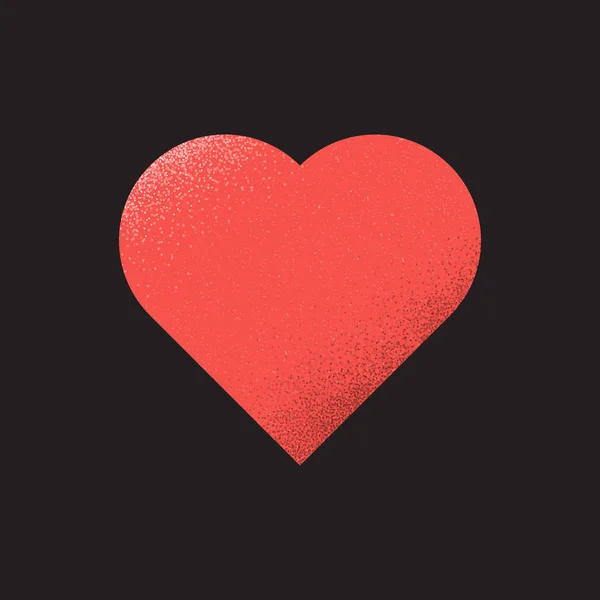 Εικονίδιο Μοντέρνα Κόκκινη Καρδιά Εικονογράφηση Διάνυσμα — Διανυσματικό Αρχείο
