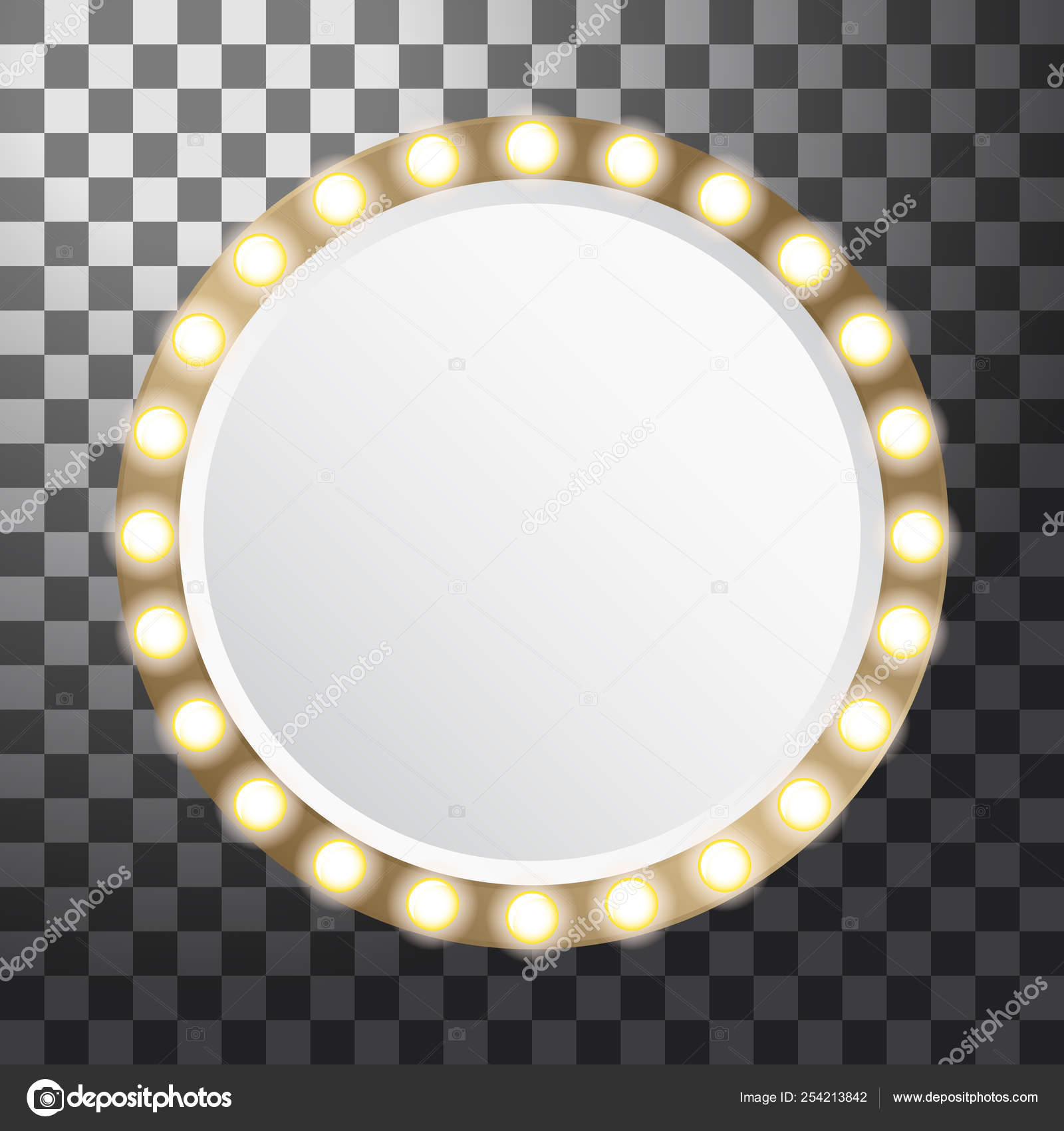 Featured image of post Round Mirror With Light Bulbs