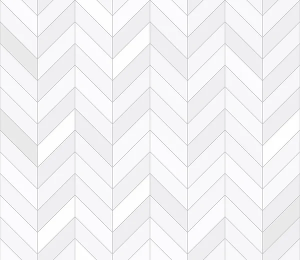 Azulejos blancos, patrón sin costuras, chevron — Vector de stock