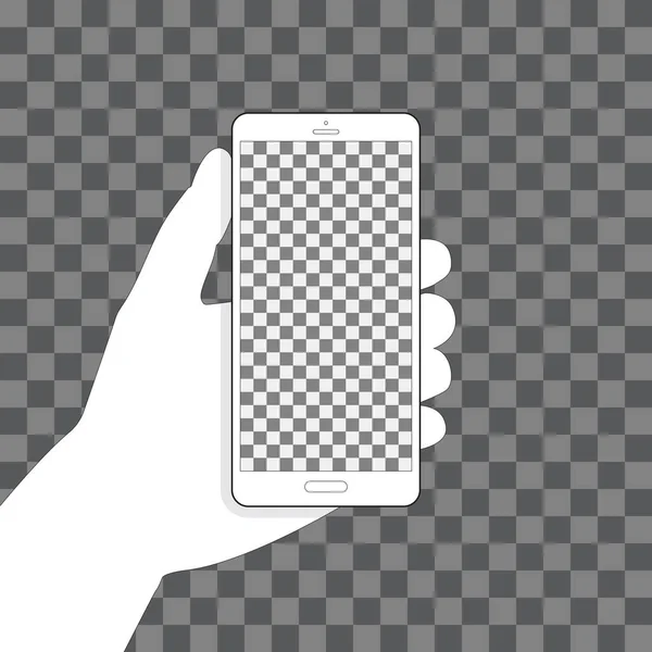 Téléphone portable, fond transparent pour votre conception — Image vectorielle