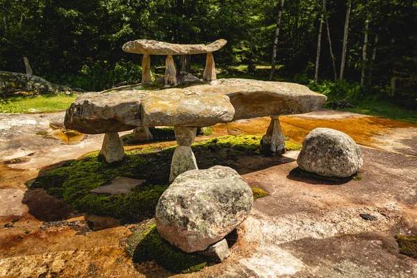 Kamenné Sochy Ellsworth Rock Gardens Národním Parku Voyageurs Minnesota — Stock fotografie