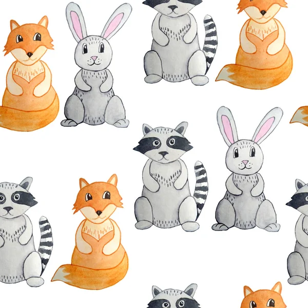 กระต่ายกระต่ายสีเทา, กระต่าย, กระต่าย, ส้มจิ้งจอก สําหรับโปสการ์ดเด็ก โปสเตอร์วอลล์เปเปอร์ การออกแบบป่าไม้ป่าไม้ สัตว์ป่าธรรมชาติ น่ารัก ตลก การ์ตูน — ภาพถ่ายสต็อก