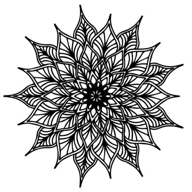 Boyama kitabı için Mandalas. Süslü, yuvarlak süsler. Alışılmadık bir çiçek şekli. Doğulu vektör, stres önleyici terapi kalıpları. Tasarım elementleri. Yoga logoları Vektörü.