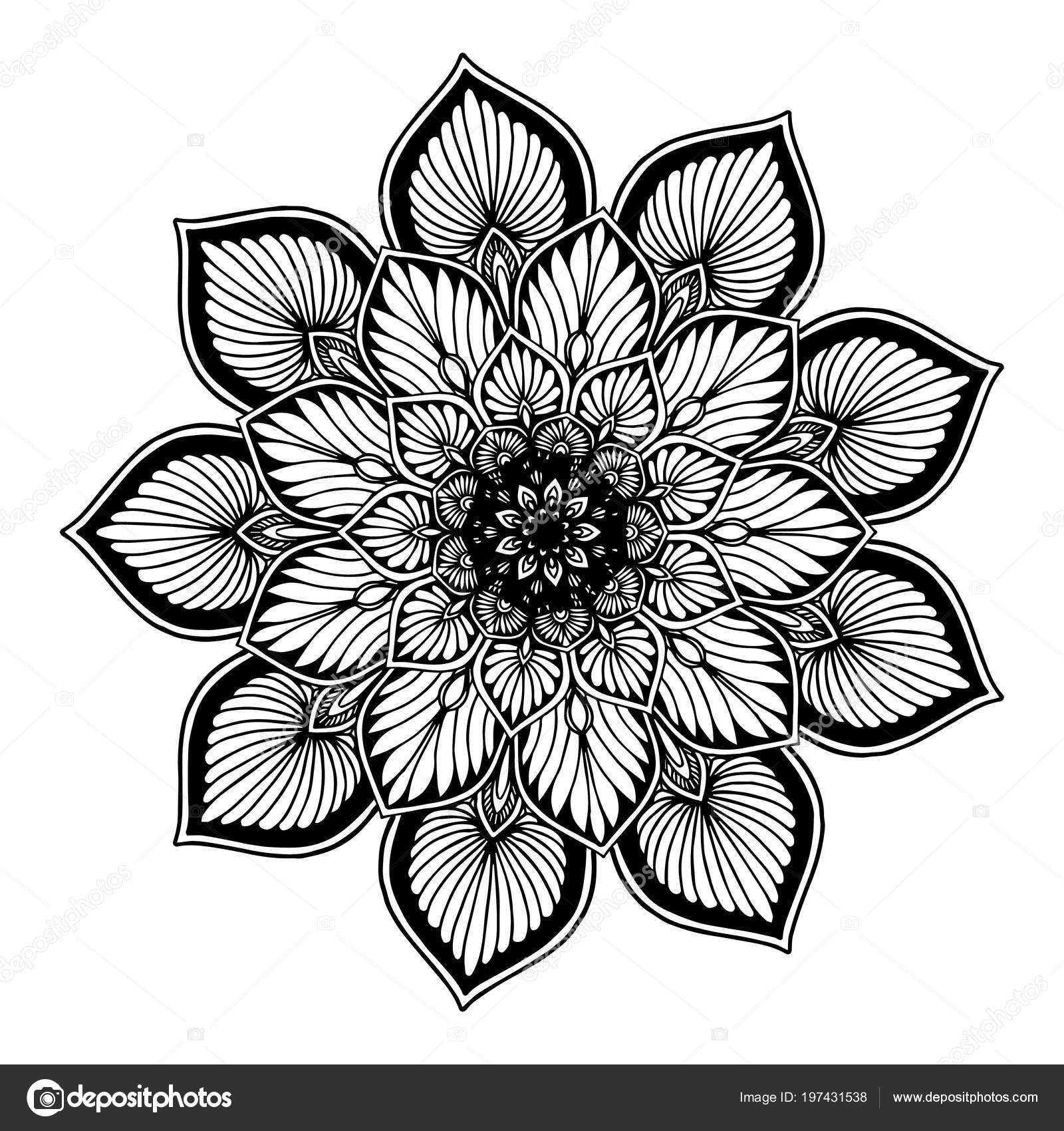 Mandalas Flor De Loto Vector