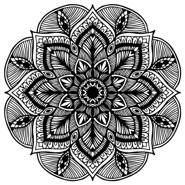 Mandalas Für Malbuch Dekorative Runde Ornamente Ungewöhnliche Blütenform Orientalischer Vektor — Stockvektor