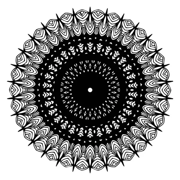 Mandalas Pour Livre Colorier Ornements Ronds Décoratifs Forme Fleur Inhabituelle — Image vectorielle