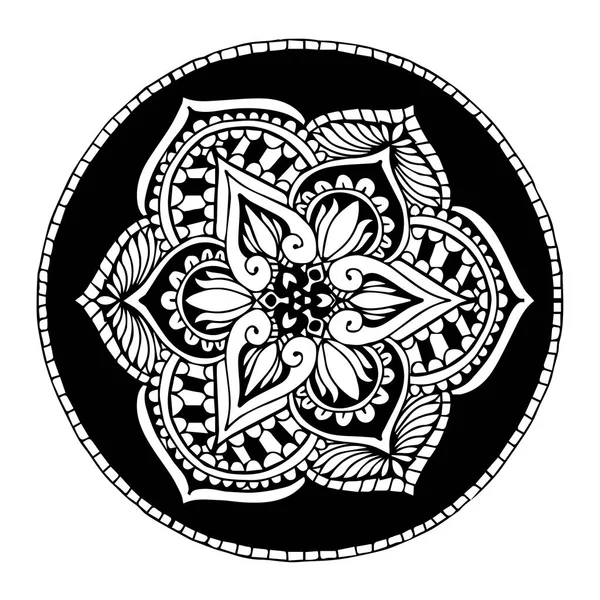 Mandalas För Målarbok Dekorativa Runda Prydnader Ovanlig Blomform Orientalisk Vektor — Stock vektor