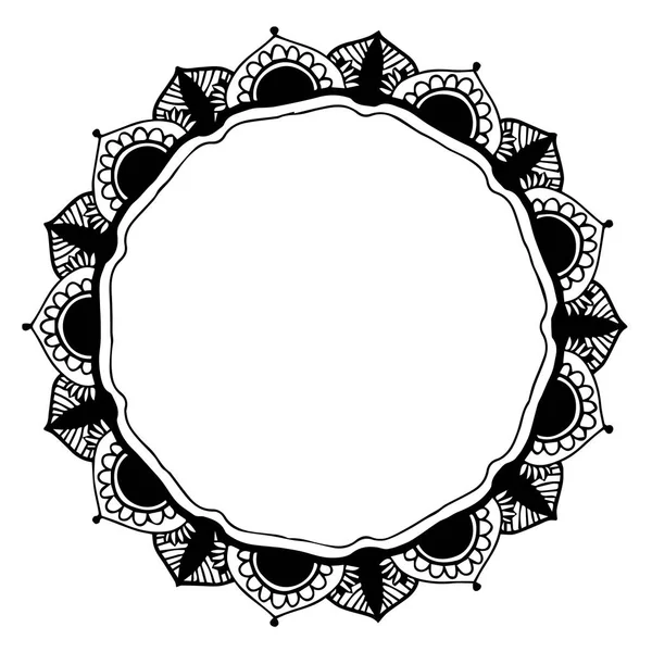 Mandalas Para Colorir Livro Ornamentos Redondos Decorativos Forma Flor Incomum — Vetor de Stock