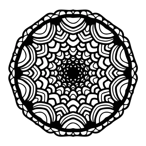 Mandalas Pour Livre Colorier Ornements Ronds Décoratifs Forme Fleur Inhabituelle — Image vectorielle