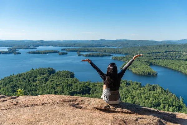 Amazing View Squam Lake West Rattlesnake Mountain — Stock Photo, Image