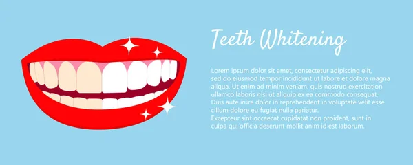 Dentes Whitening Conceito Com Mouse Riu Dentes Antes Depois Branqueamento —  Vetores de Stock