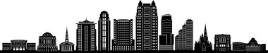 Orlando Şehri Florida Skyline Siluet Şehir Vektörü