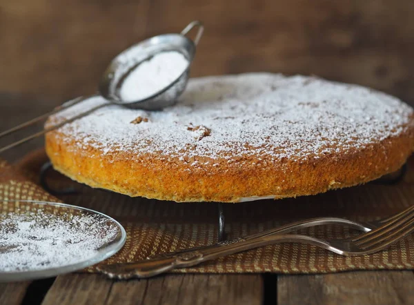 Gătit Acasă Procesul Fabricare Unui Biscuit Banane Presara Biscuitul Finit — Fotografie, imagine de stoc