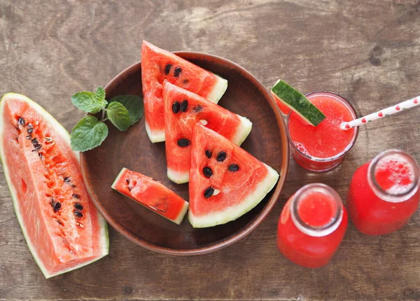 Watermelon Adalah Sebuah Produksi Pertanian Organik Yang Populer Latar Belakang — Stok Foto