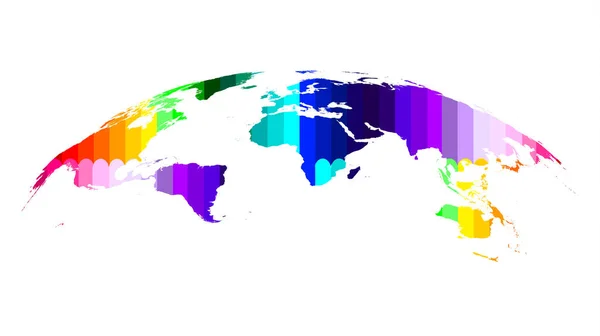 Tulevat Teknologiat Globe Kartta Nopea Internet Yhteys Realistinen Vektorikuvaus — vektorikuva