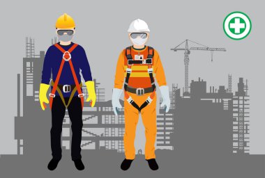 Emniyet kemeri, inşaat vektörü tasarımı.