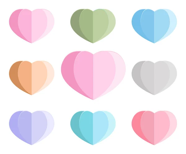 Heart Shape Love Icon Vector Design Valentines Day — Stock Vector