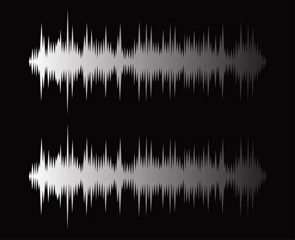 Ondes Sonores Conception Vecteur — Image vectorielle