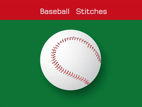 Baseball Points Sur Fond Blanc Conception Vectorielle — Image vectorielle