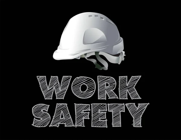 Work Safety Construction Concept Vector Design — Stock Vector