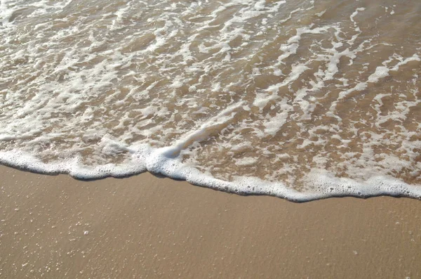 Meereswelle Sandstrand Hintergrund — Stockfoto