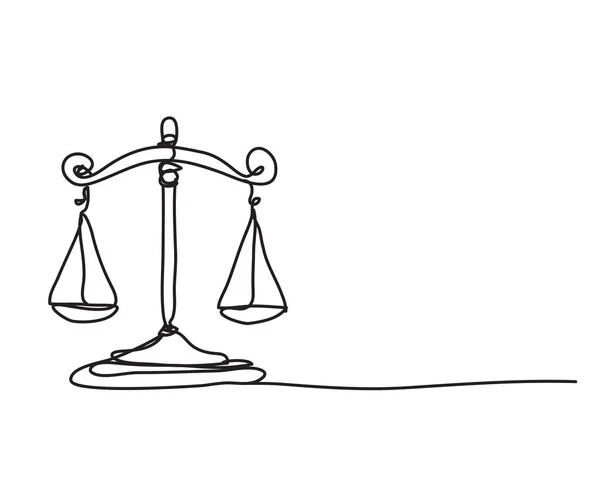 Adalet terazileri, çizgi çizme biçimi, vektör tasarımı