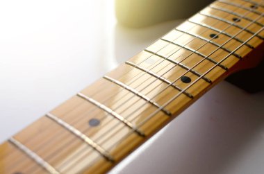  Elektro gitar, makro soyut müzik ve notalar çalardı, şarkı söylemek için.. 