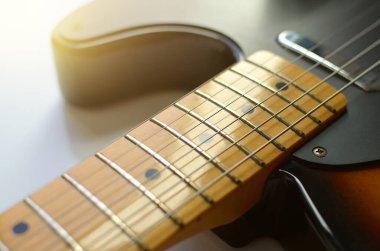  Elektro gitar, makro soyut müzik ve notalar çalardı, şarkı söylemek için.. 